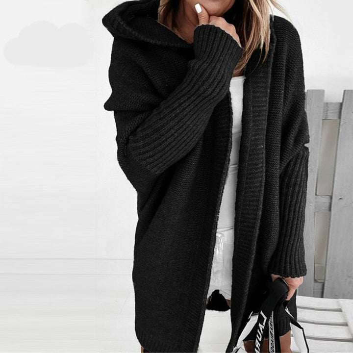 Womens_Knit_Cardigan_Hooded_with_Ribbed_Cuffs_2