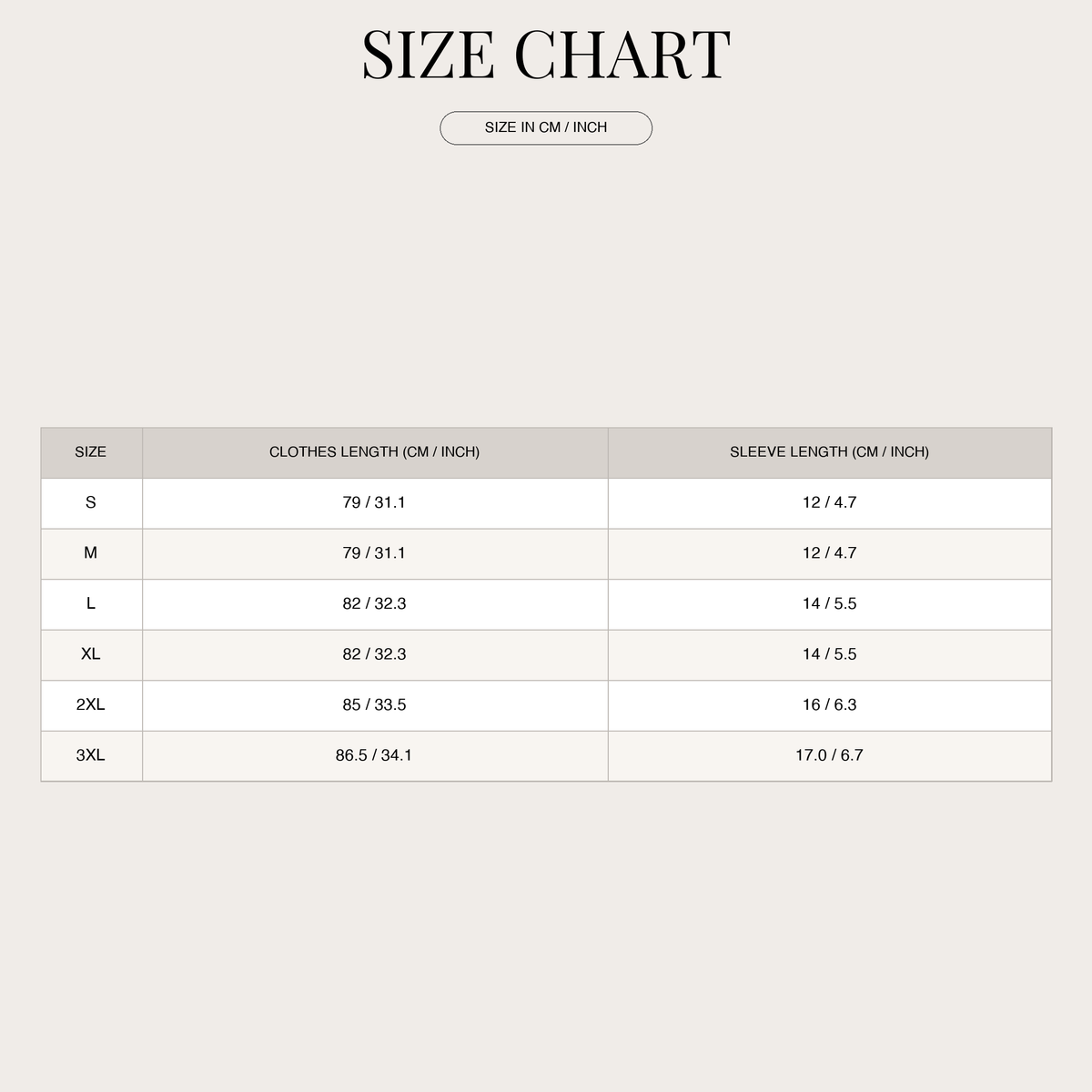 Women's Knit Sweater – Oversize Cut with Batwing Sleeves size chart
