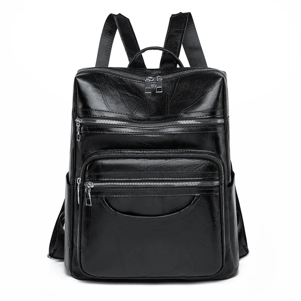 Women's Leather Backpack – With a Front Pocket Design 4