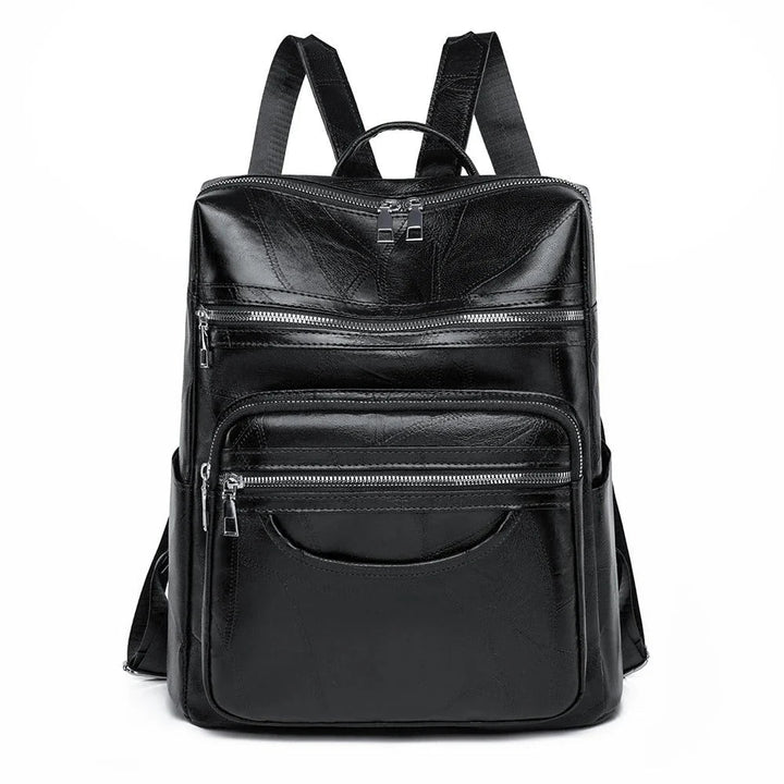 Women's Leather Backpack – With a Front Pocket Design 4