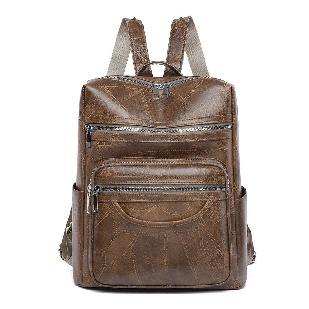 Women's Leather Backpack – With a Front Pocket Design 5