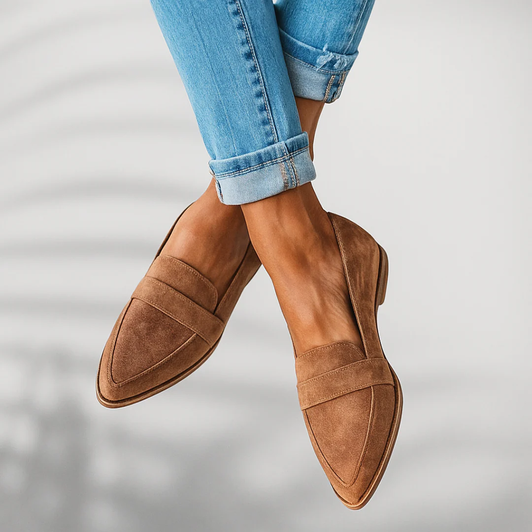 Womens_Leather_Loafers_Block_Heel_with_Penny_Loafer_Style_3