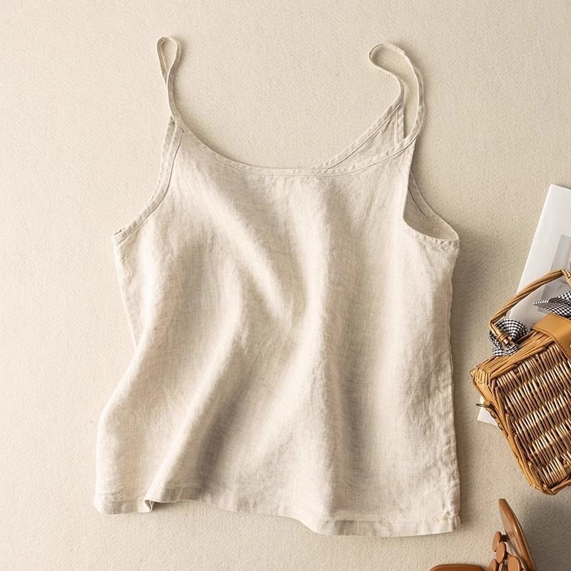 Womens_Lightweight_Linen_Camisole_Top_Adjustable_Straps_1