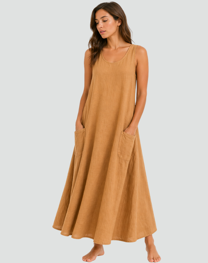 Womens_Linen_Maxi_Dress_Loose_Fit_with_Pockets_7