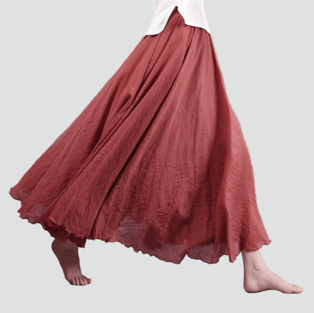 Womens_Linen_Maxi_Skirt_Chic_Flowy_Boho_4