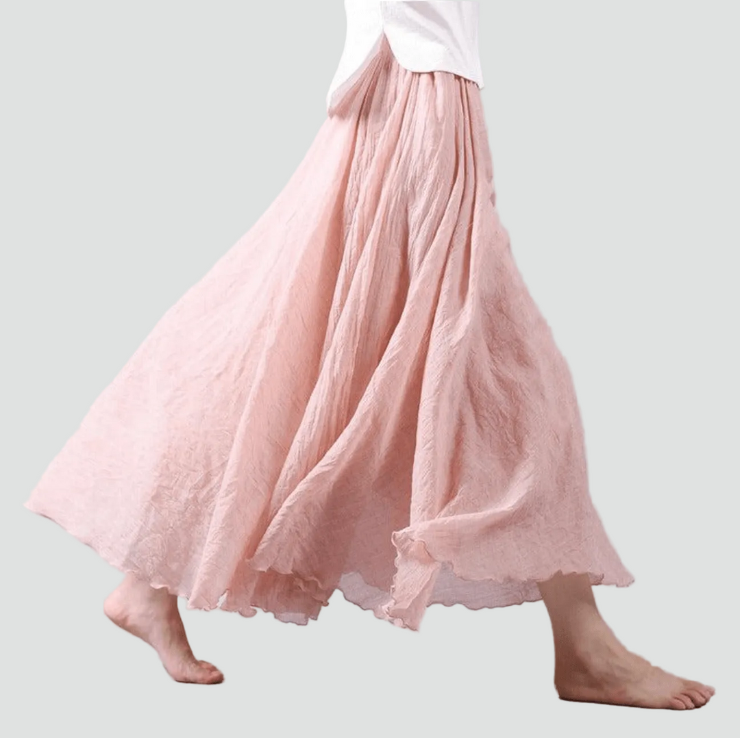 Womens_Linen_Maxi_Skirt_Chic_Flowy_Boho_6