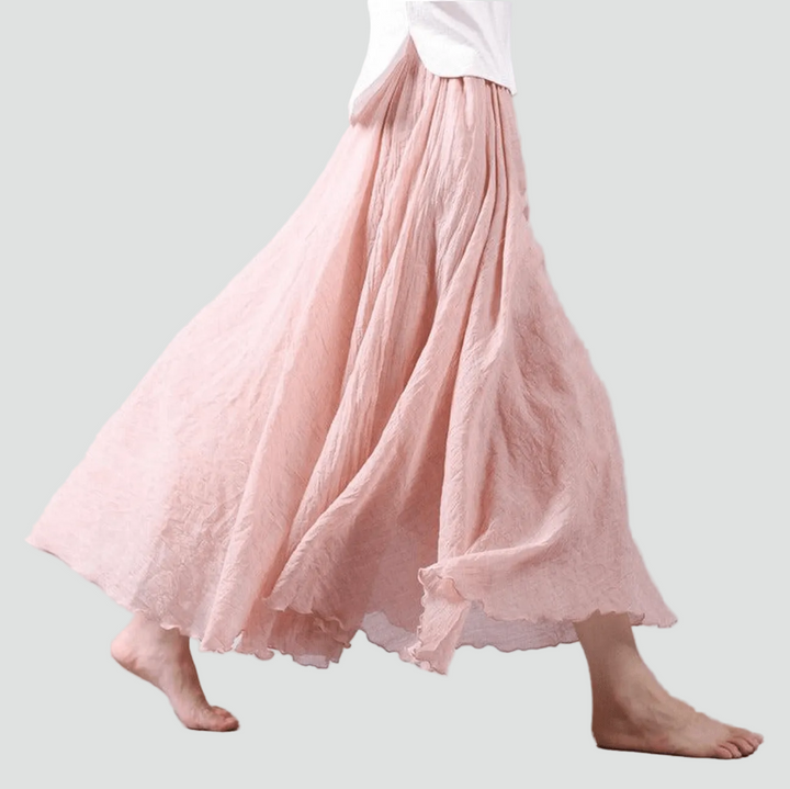 Womens_Linen_Maxi_Skirt_Chic_Flowy_Boho_6