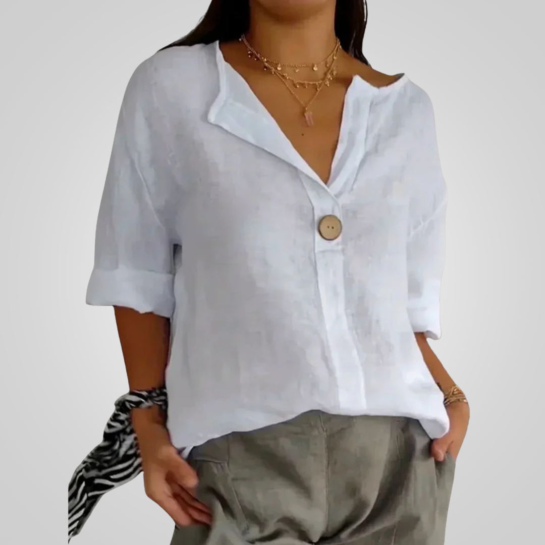Womens_Linen_Shirt_V_Neck_with_3_4_Roll_Up_Sleeves_4