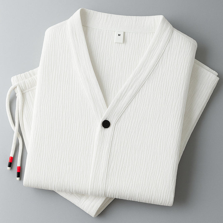 Womens_Linen_Two_Piece_Set_V_neck_shirt_and_pants_3