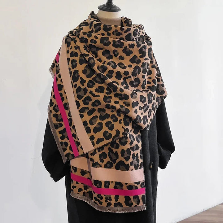 Women's Luxurious Cashmere Reversible Scarf – Warm and Stylish for Winter Wear 3
