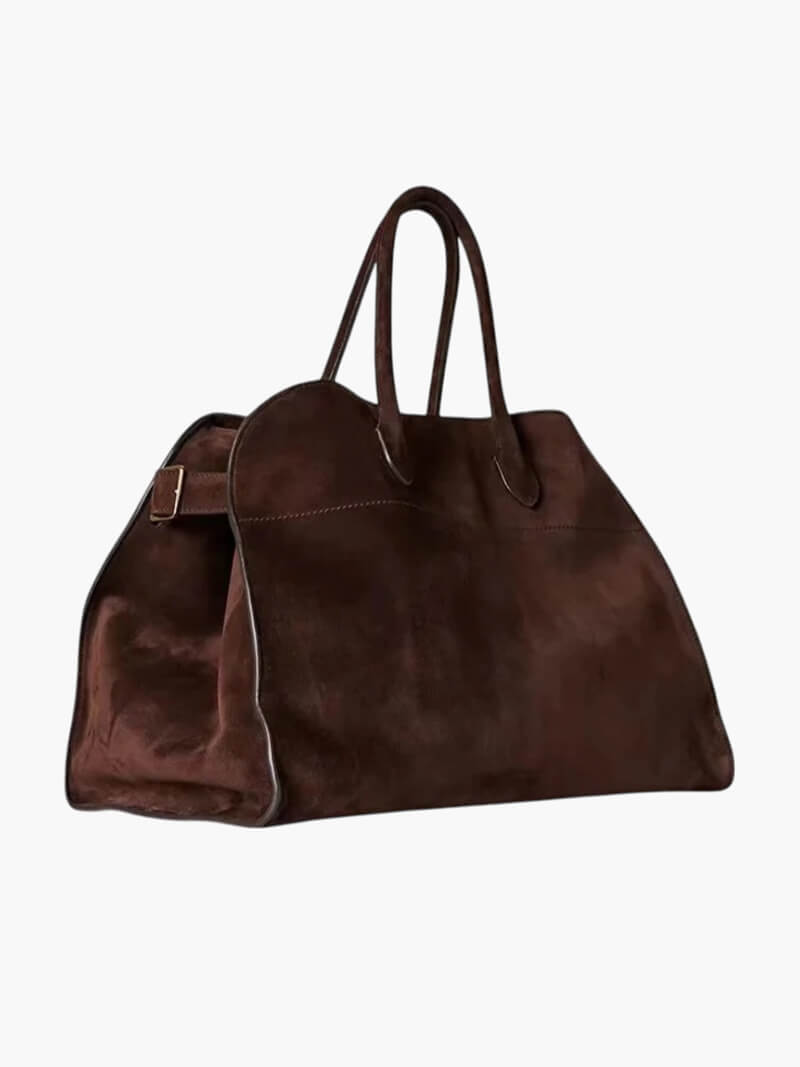 Women's Luxurious Suede Shopper-Bag – Roomy and Structured 14