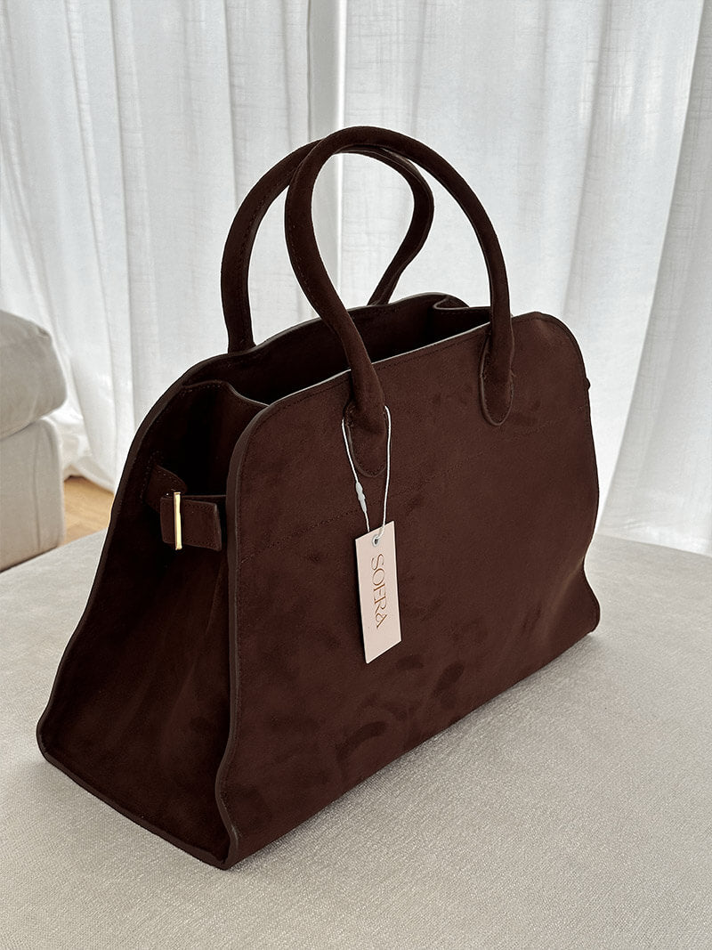 Women's Luxurious Suede Shopper-Bag – Roomy and Structured 2