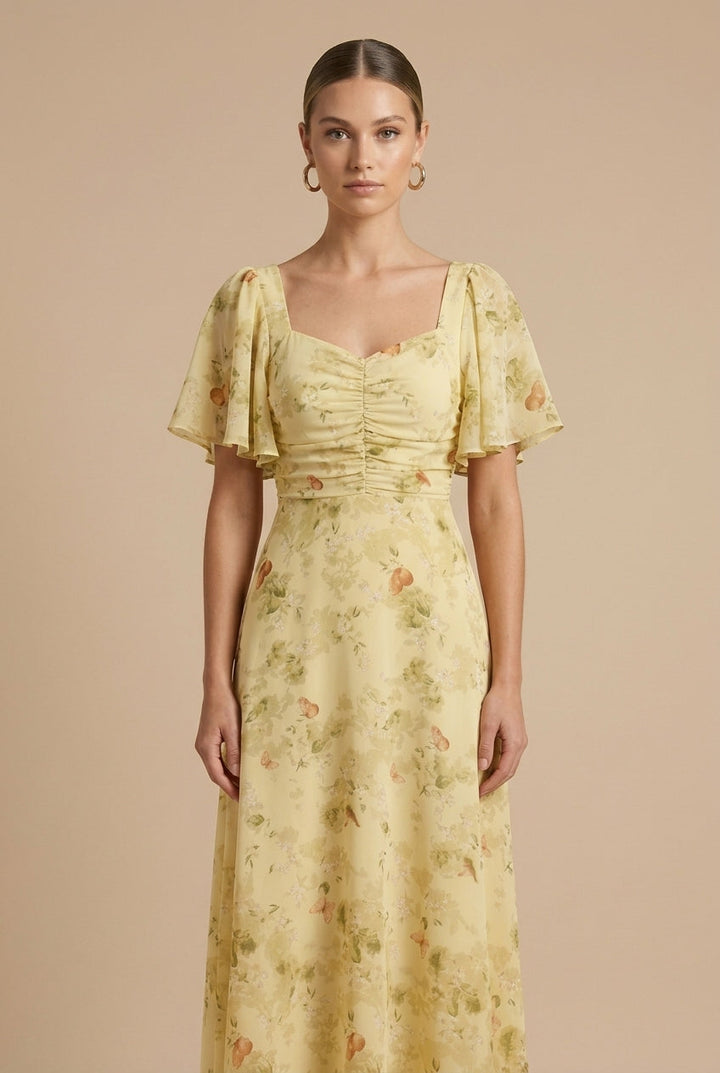 Womens_Maxi_Dress_Square_neckline_with_floral_pattern_and_flounce_3