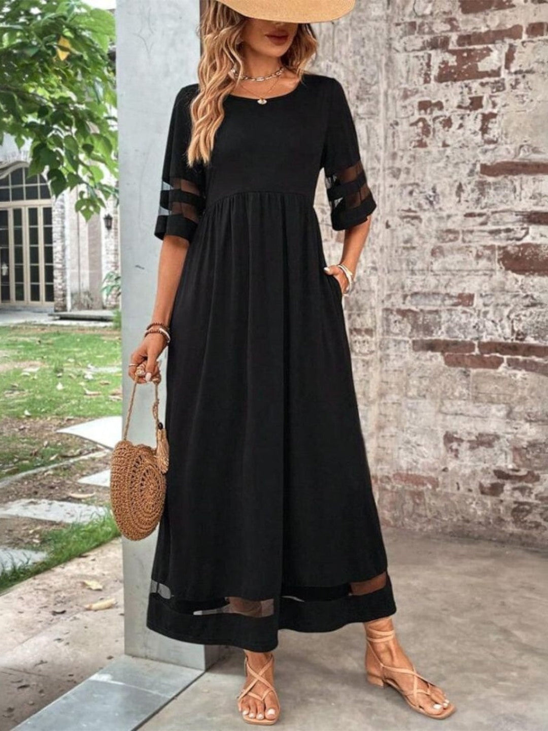 Womens_Mesh_Maxi_Dress_Tummy_Flattering_Sheer_1