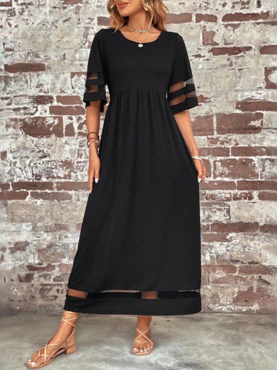 Womens_Mesh_Maxi_Dress_Tummy_Flattering_Sheer_4
