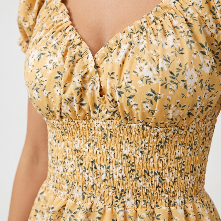 Womens_Midi_Dress_Floral_V_Neck_Fit_and_Flare_Bohemian_6
