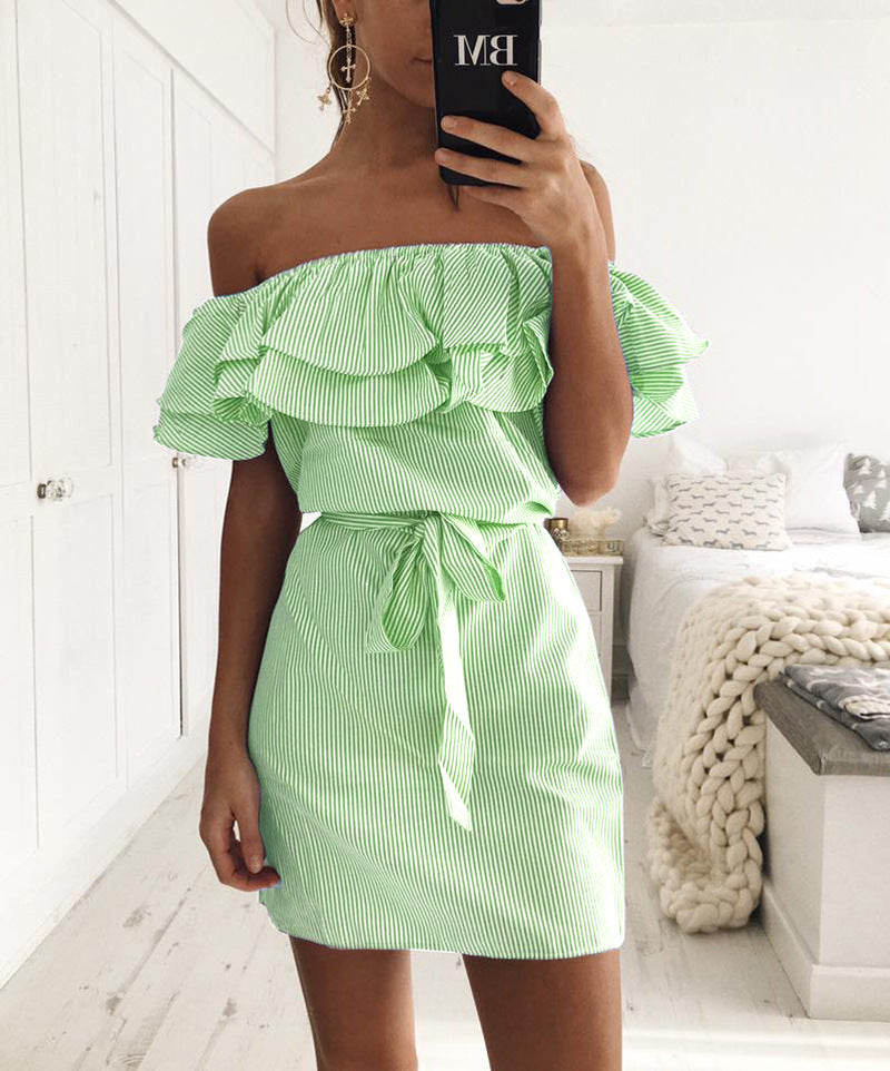 Womens_Mini_Dress_Off_Shoulder_Ruffled_Bodice_3