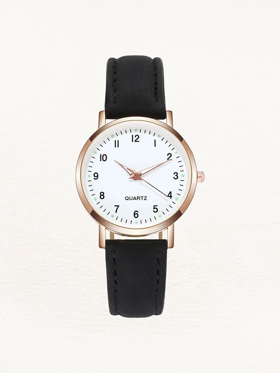 Women's Minimalist Wristwatch – With a Round Dial and a Soft Leather Watch Band 1