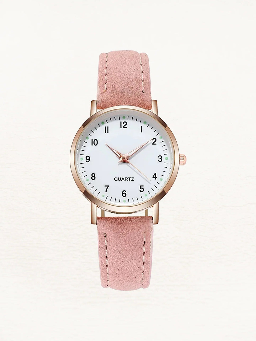 Women's Minimalist Wristwatch – With a Round Dial and a Soft Leather Watch Band 4