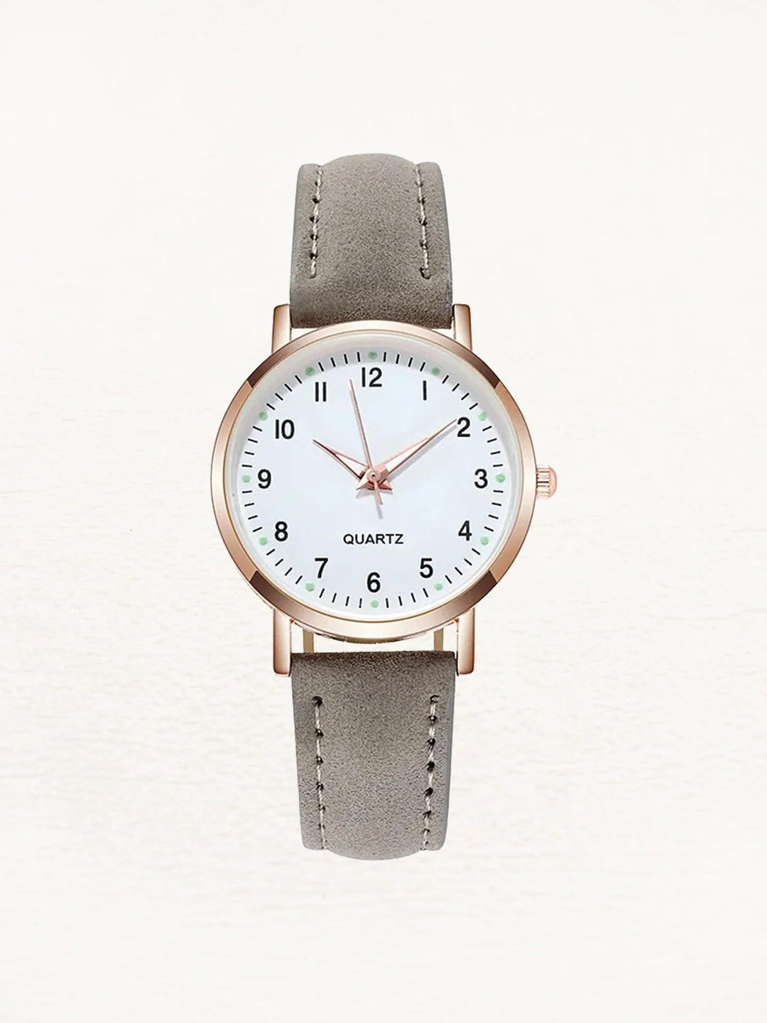 Women's Minimalist Wristwatch – With a Round Dial and a Soft Leather Watch Band 5