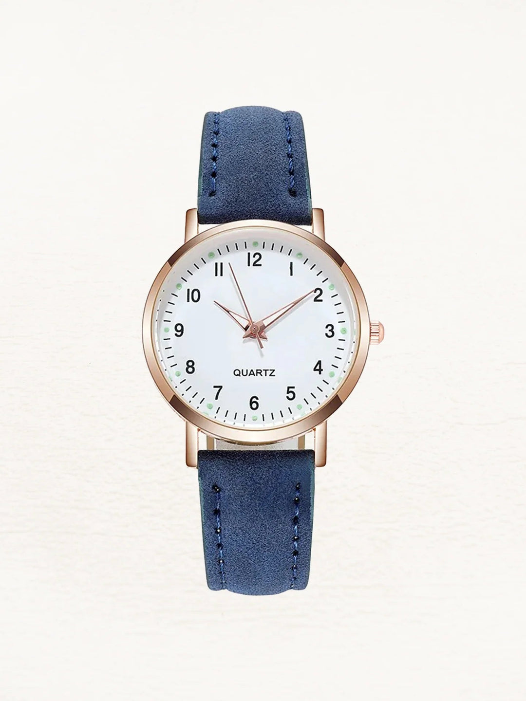 Women's Minimalist Wristwatch – With a Round Dial and a Soft Leather Watch Band 7