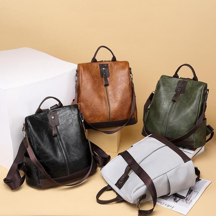 Women's Modern Backpack with Zipper – Spacious and Smart for Work and Leisure 1
