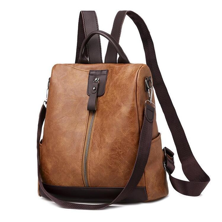 Women's Modern Backpack with Zipper – Spacious and Smart for Work and Leisure 17