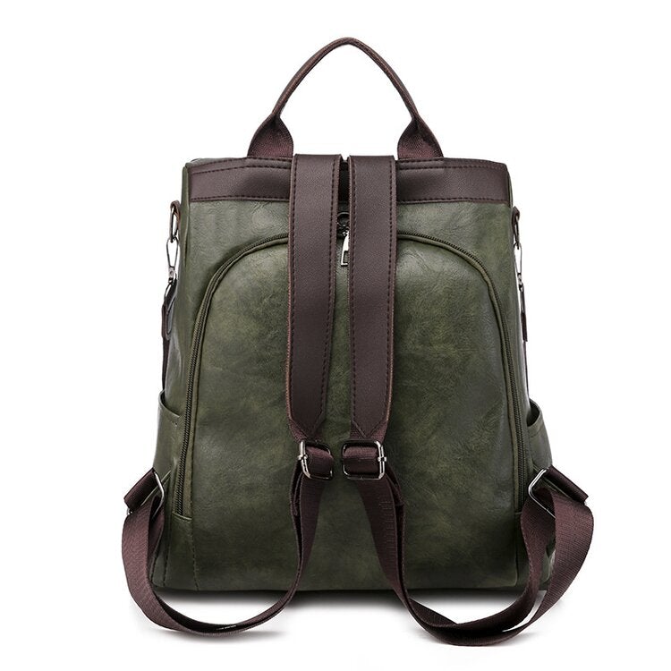 Women's Modern Backpack with Zipper – Spacious and Smart for Work and Leisure 18