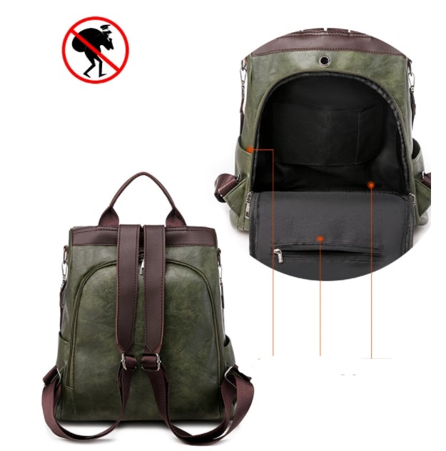 Women's Modern Backpack with Zipper – Spacious and Smart for Work and Leisure 6