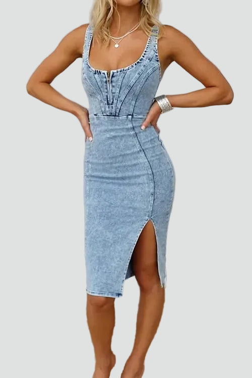 Womens_Modern_Midi_Denim_Dress_With_Corset_Design_and_Leg_Slit_1