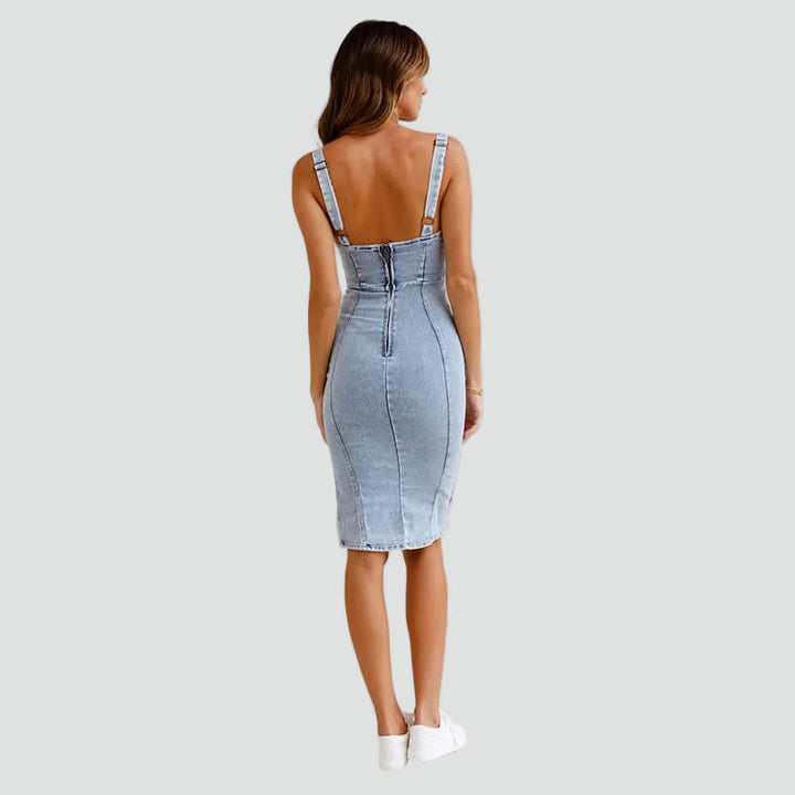 Womens_Modern_Midi_Denim_Dress_With_Corset_Design_and_Leg_Slit_2