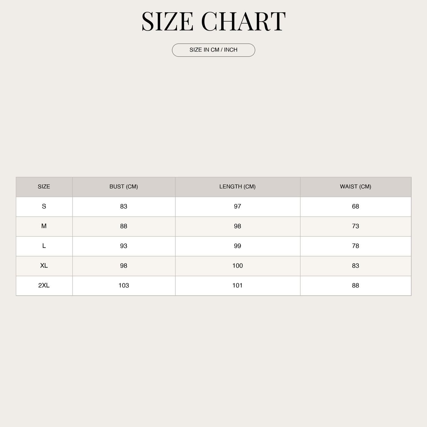 Women's Modern Midi Denim Dress – With Corset Design and Leg Slit size chart