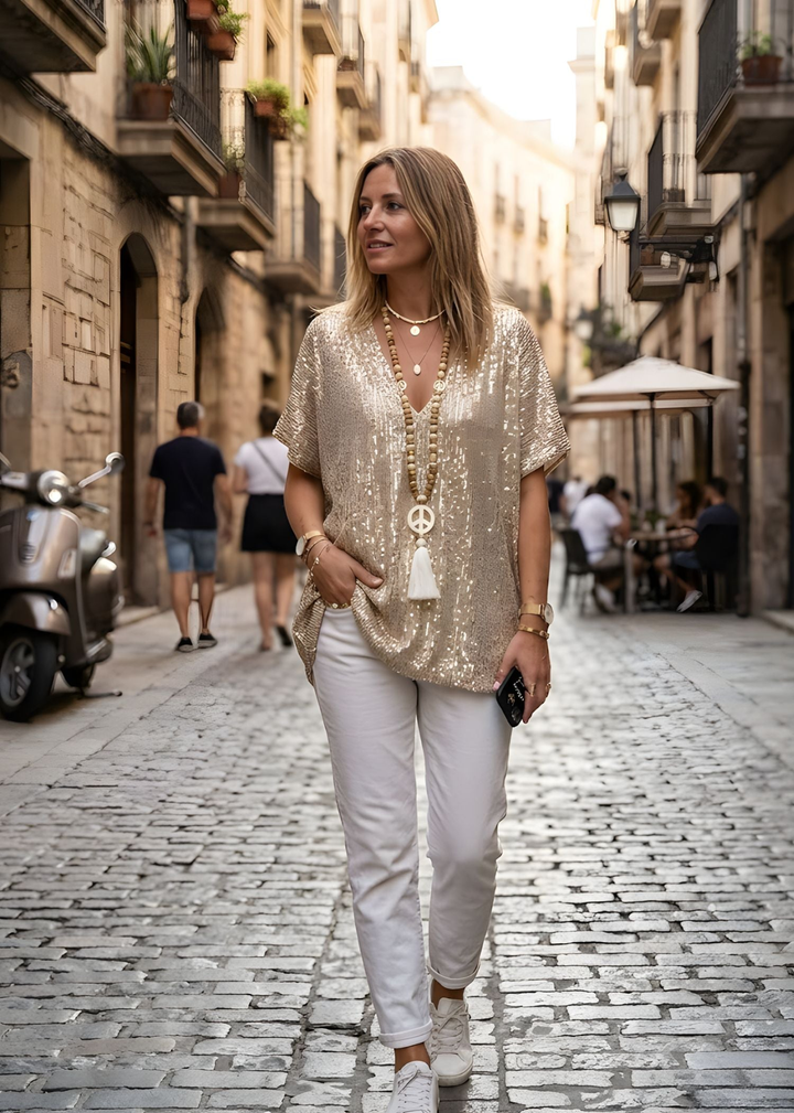 Women_s_Neck_tunic_top_Sequin_V_Loose_Fit_Oversized_Short_Sleeve_luhvia_1.jpg