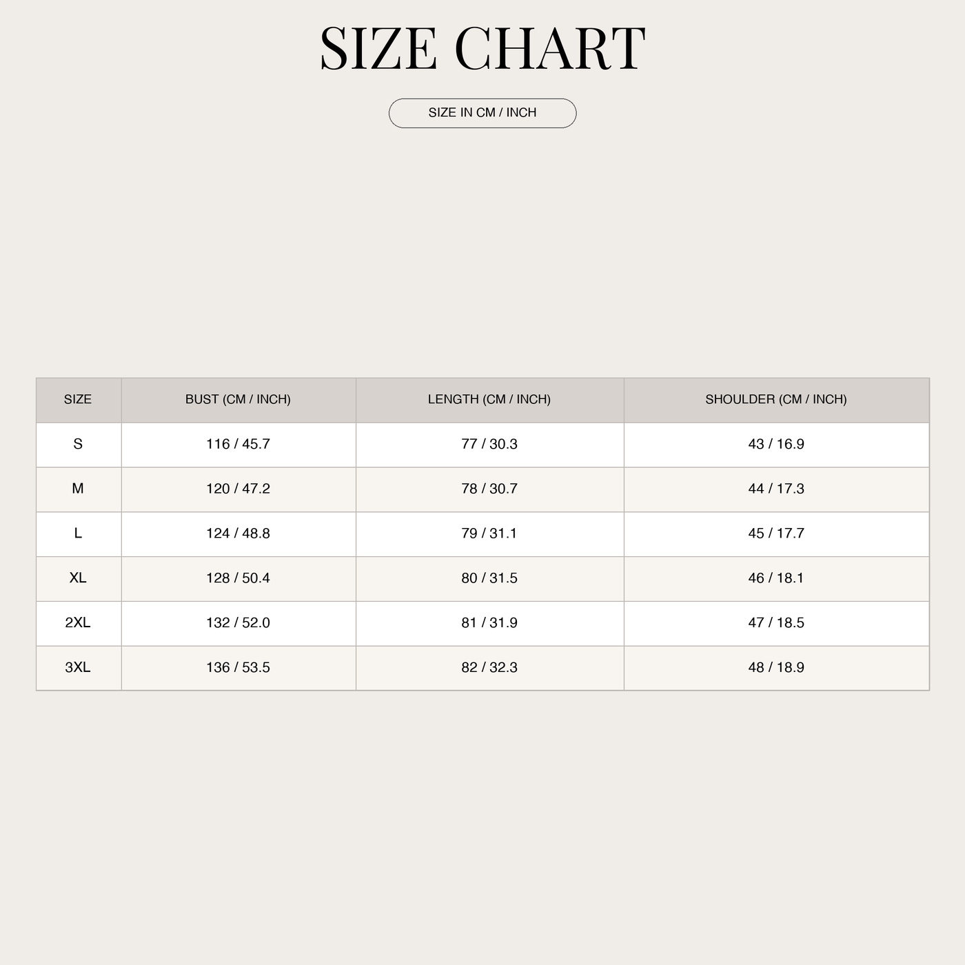 Women's Sequin Tunic Top – V-Neck Loose Fit Short Sleeve size chart