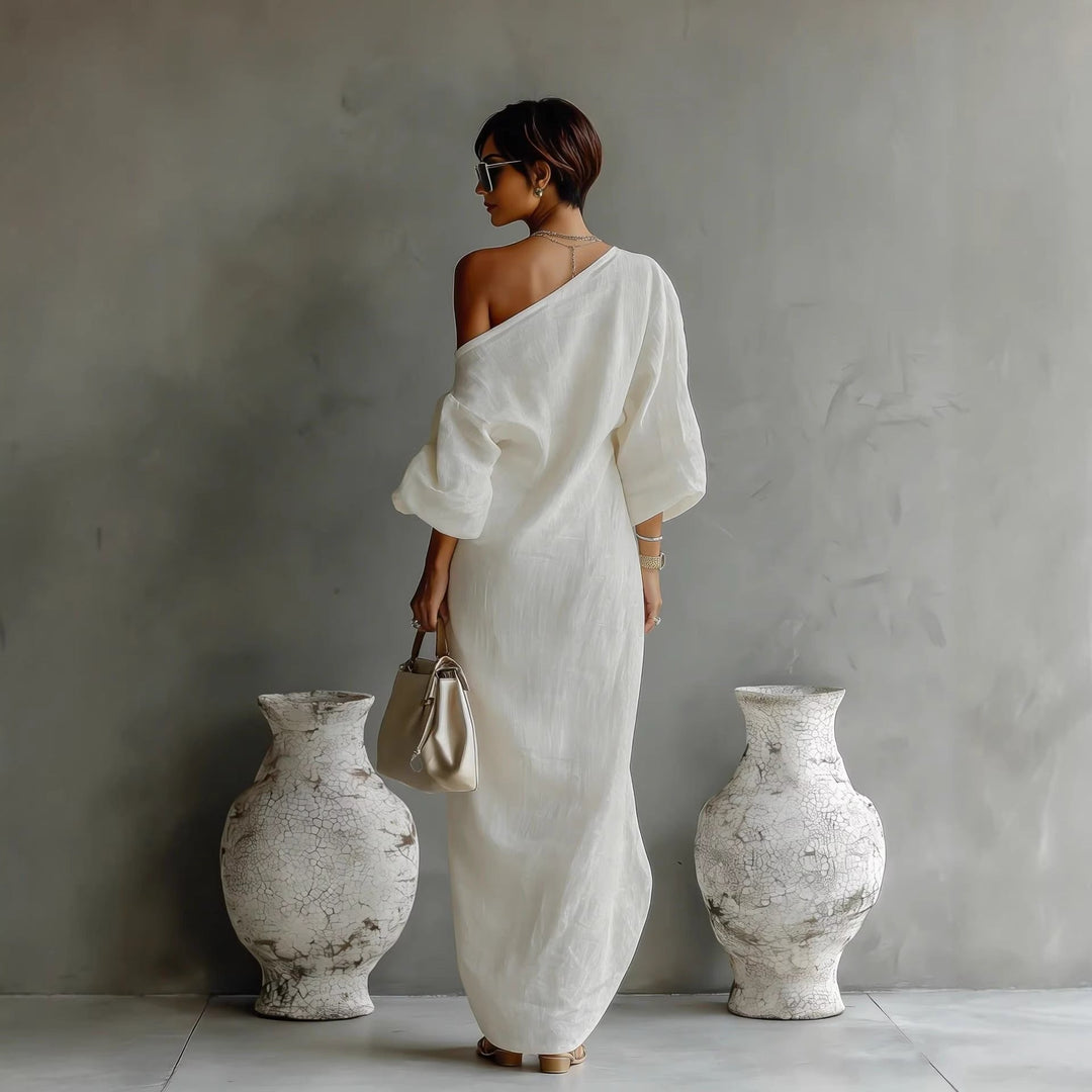 Womens_Off_Shoulder_Maxi_Dress_Lantern_Sleeves_6