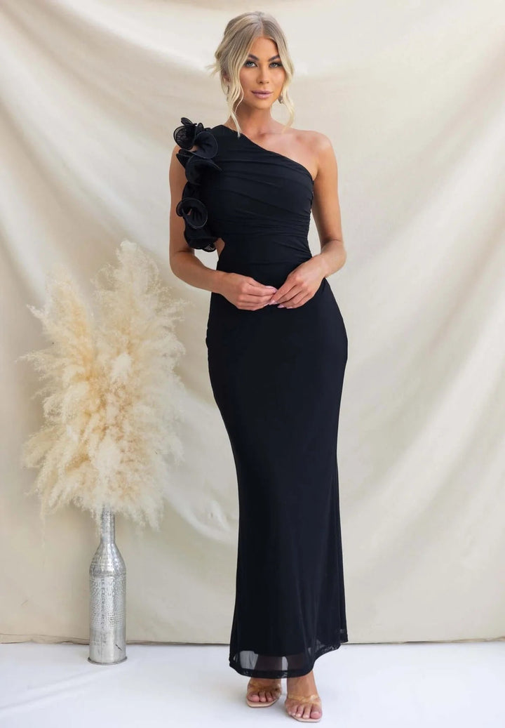Womens_One_Shoulder_Wedding_Guest_Maxi_Dress_Ruffled_7