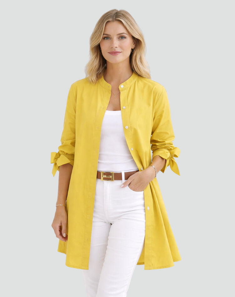 Womens_Oversize_Blouse_Long_Cut_with_Sleeve_Tie_Details_1