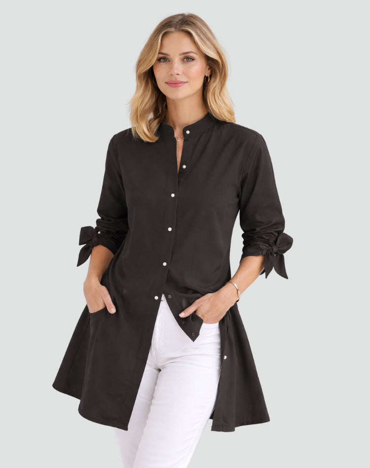 Womens_Oversize_Blouse_Long_Cut_with_Sleeve_Tie_Details_12