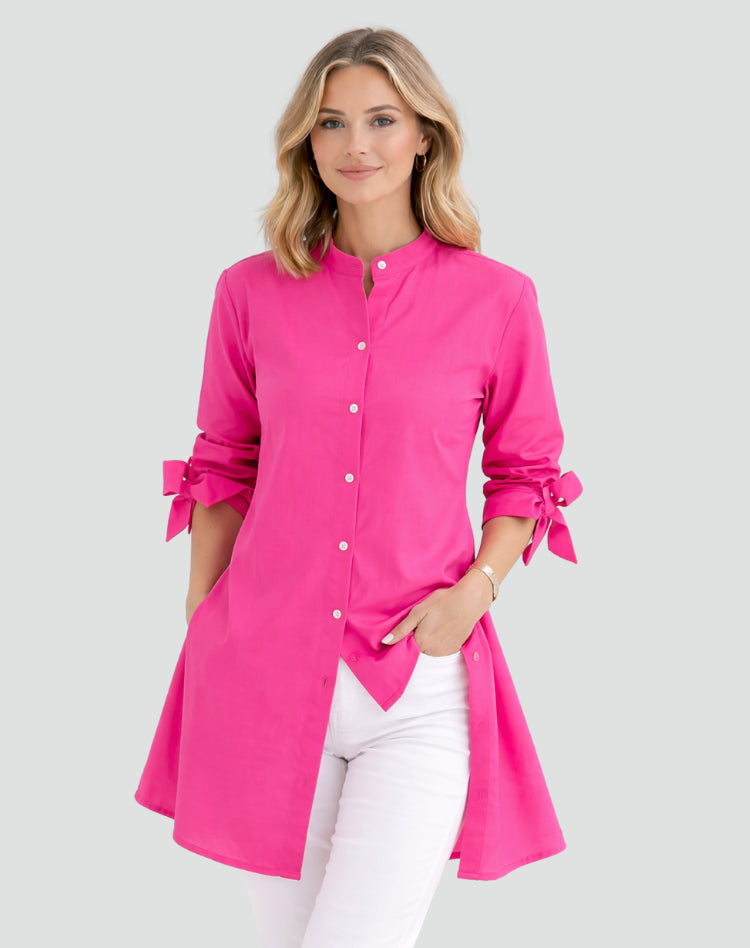 Womens_Oversize_Blouse_Long_Cut_with_Sleeve_Tie_Details_14