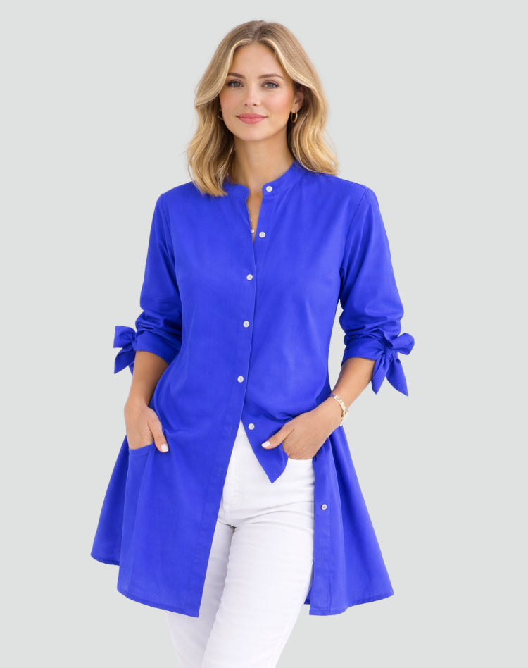 Womens_Oversize_Blouse_Long_Cut_with_Sleeve_Tie_Details_6