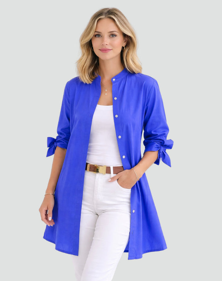 Womens_Oversize_Blouse_Long_Cut_with_Sleeve_Tie_Details_9