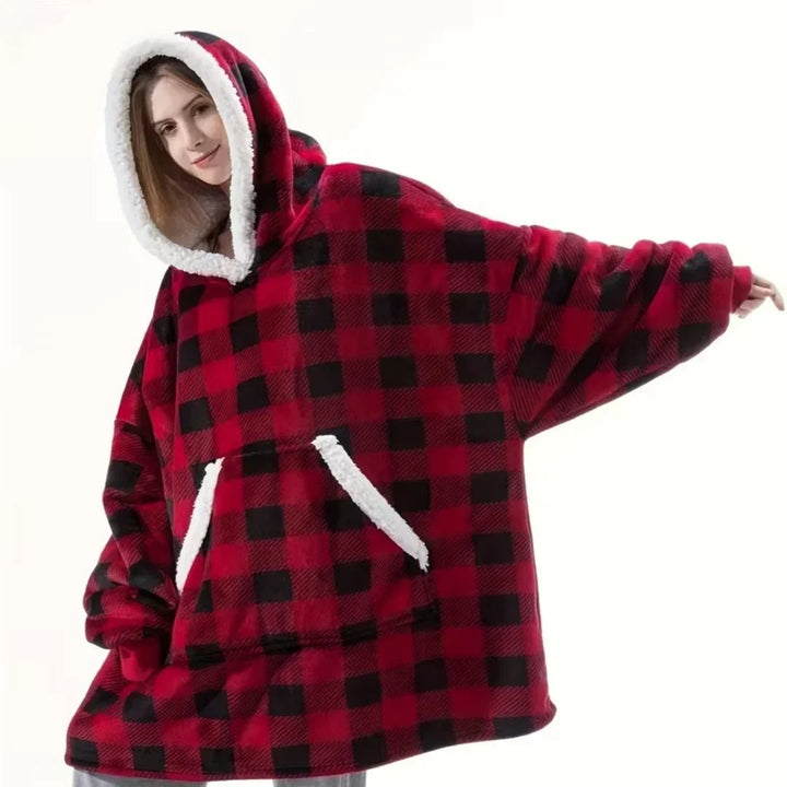 Women's Oversized Blanket Hoodie – With Sherpa Fleece Lining for Warmth & Comfort 3