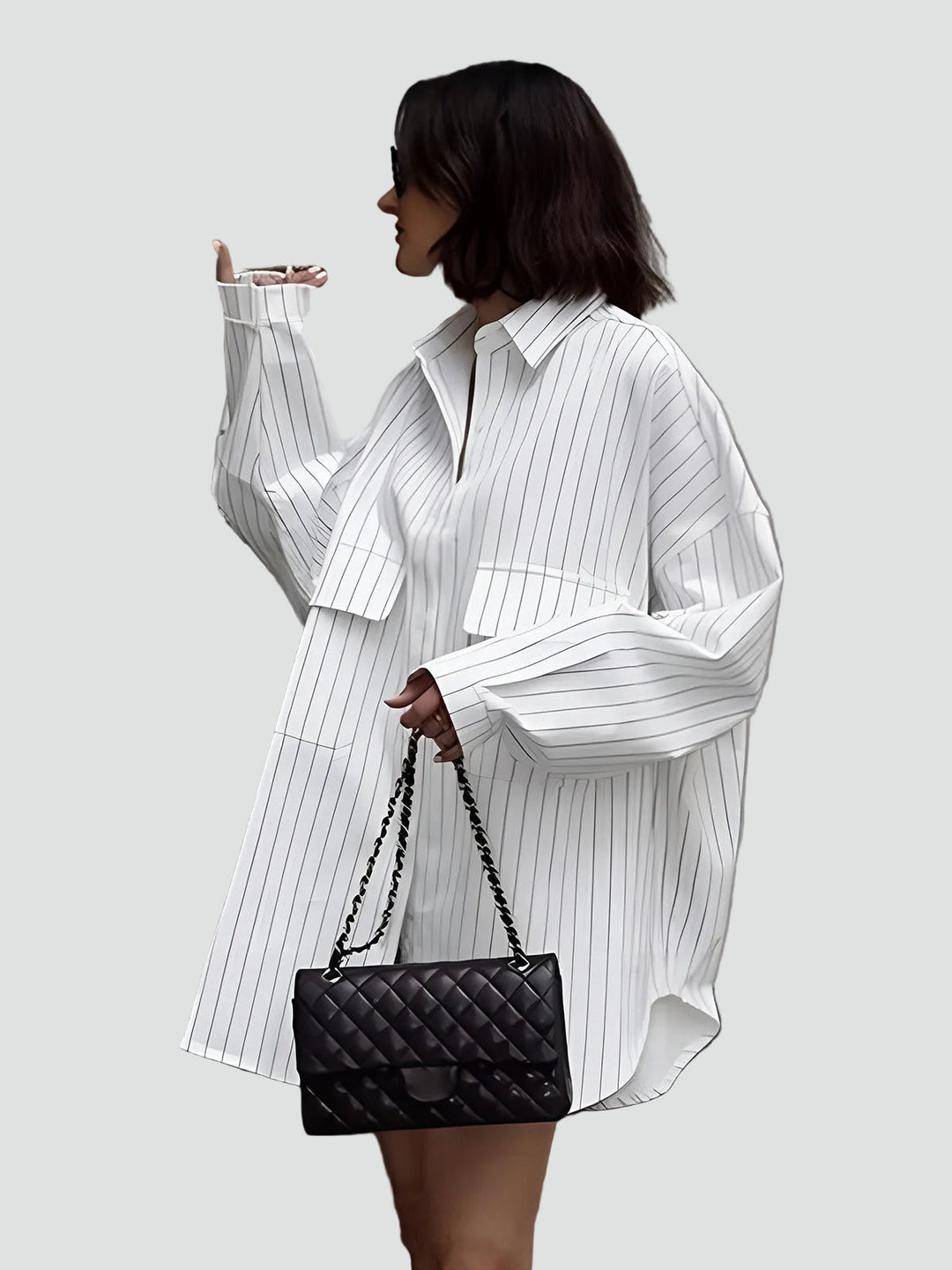 Womens_Oversized_Blouse_Long_Design_with_Stripes_and_Pockets_2