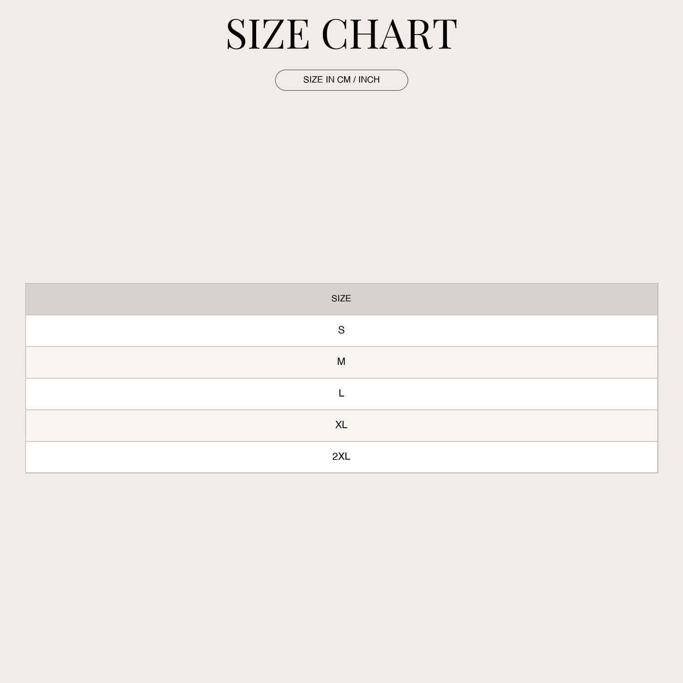 Women's Oversized Blouse – Long Design with Stripes and Pockets size chart