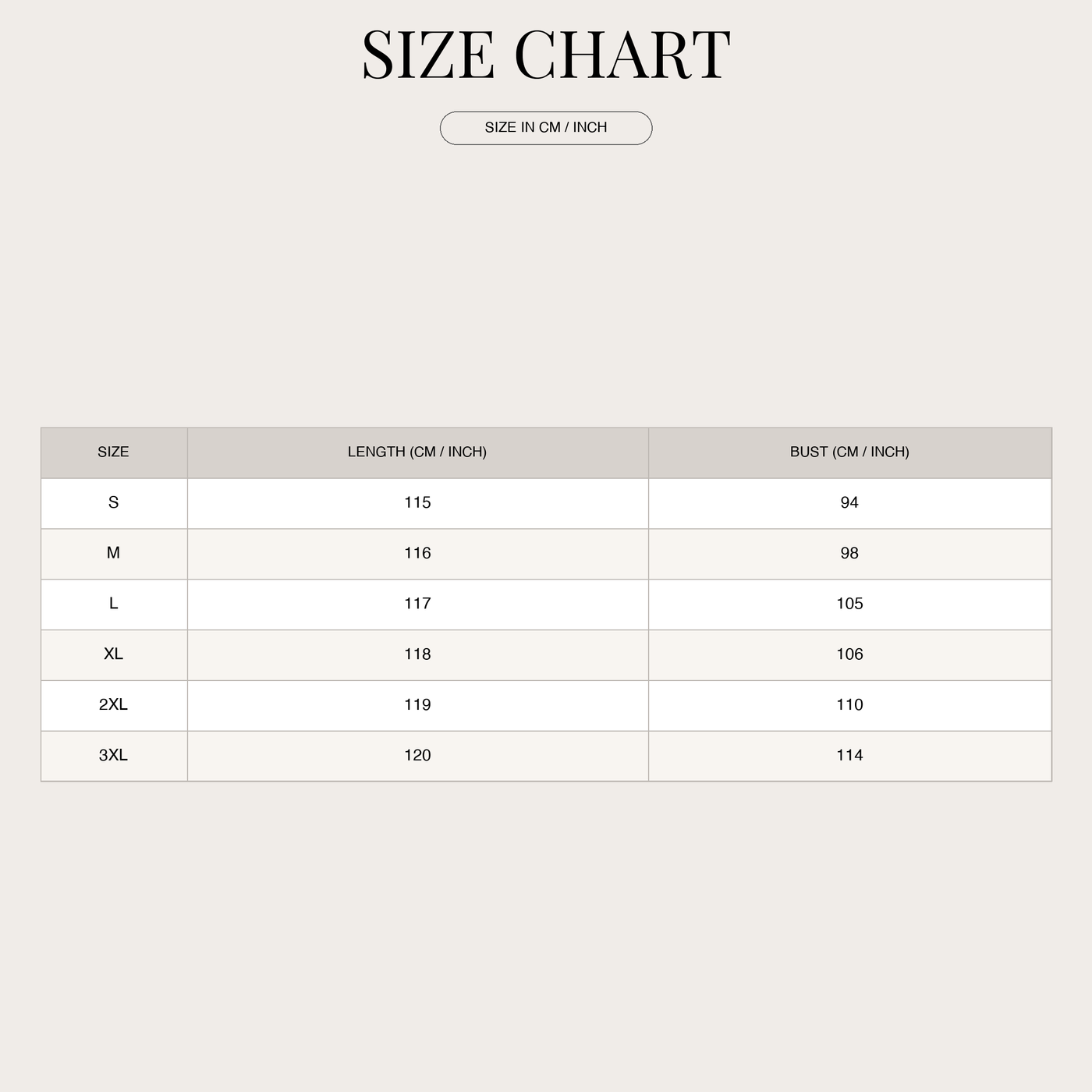 Women's Patchwork Dress – Ethnic Style with Colorful Patterns size chart