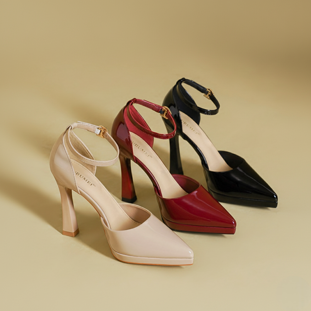 Womens_Patent_Pumps_Pointed_Toe_with_Ankle_Strap_and_Block_Heel_8