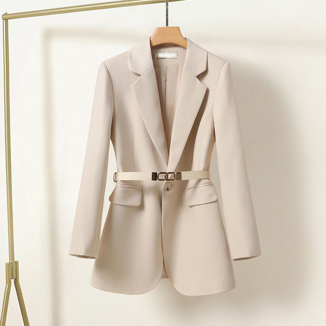 Womens_Polished_Blazer_Long_with_Belt_and_Quality_Materials_1