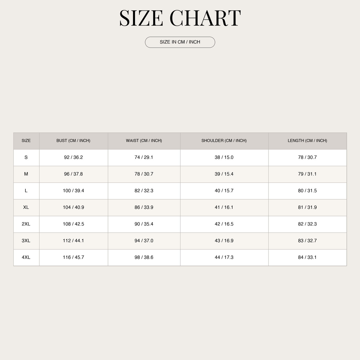 Women's Polished Blazer – Long with Belt and Quality Materials size chart