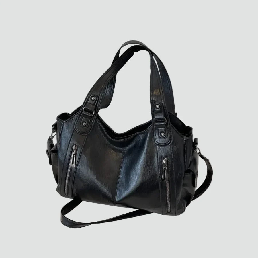 Women's Practical Shoulder Bag – With Noble Leather Optic and Much Storage Space 13
