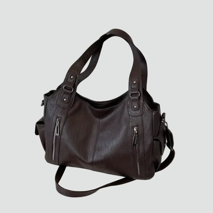 Women's Practical Shoulder Bag – With Noble Leather Optic and Much Storage Space 3